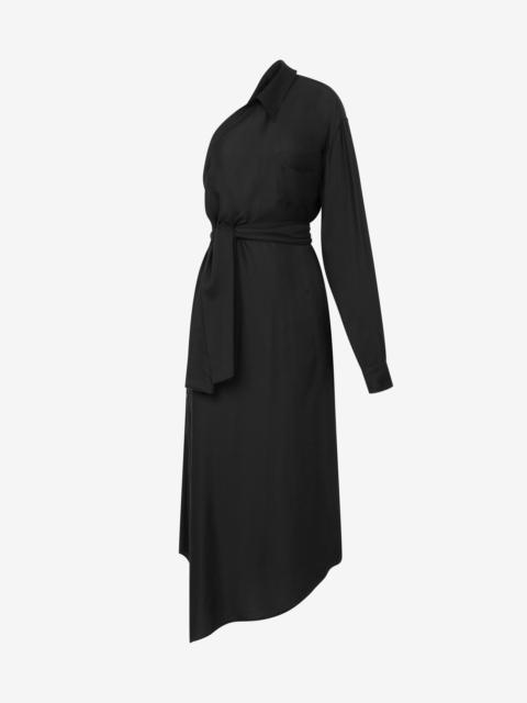 ONE-SHOULDER DRESS TAILORED TWIST