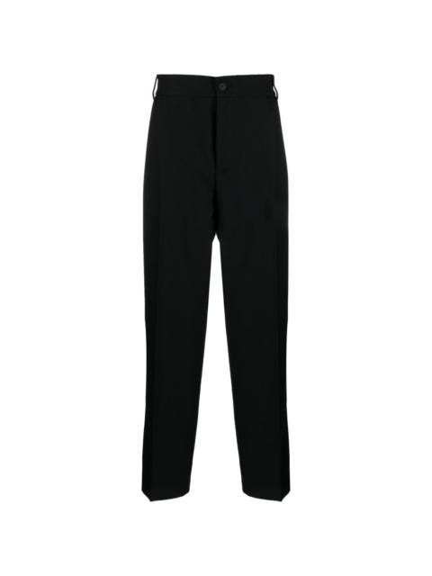 straight-leg tailored trousers