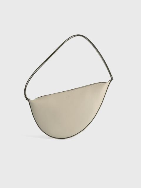 Leather scooped sling fawn