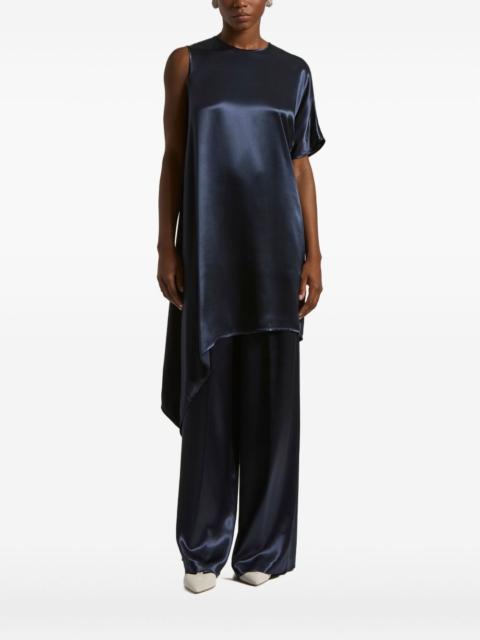 asymmetric-sleeve blouse