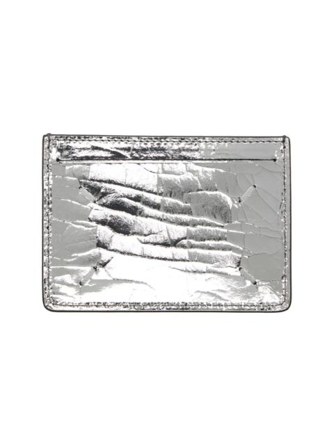 Silver Four Stitches Card Holder