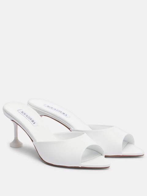 Bisous leather mules