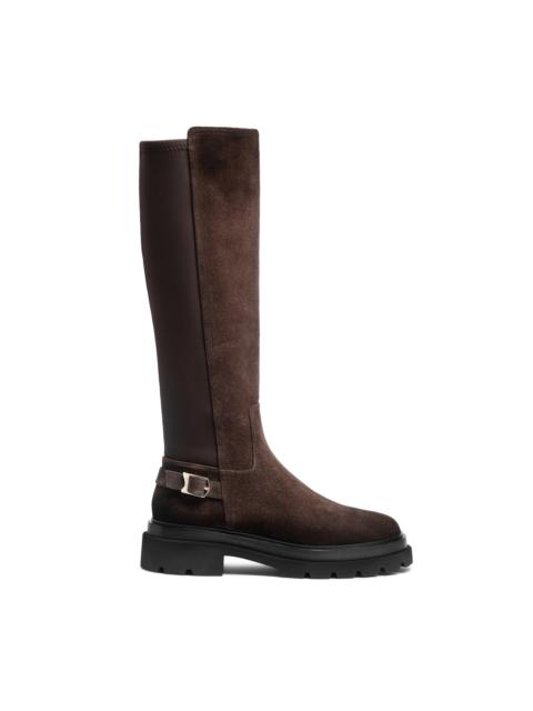 Women's dark brown suede boot