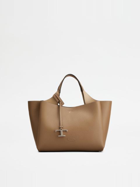 BAG IN LEATHER MINI - BROWN, NATURAL