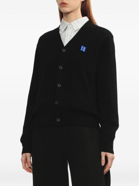 Sig; BL Tag logo-plaque buttoned cardigan