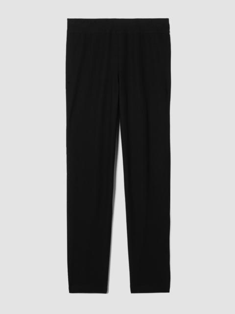 Washable Stretch Crepe Slim Pant