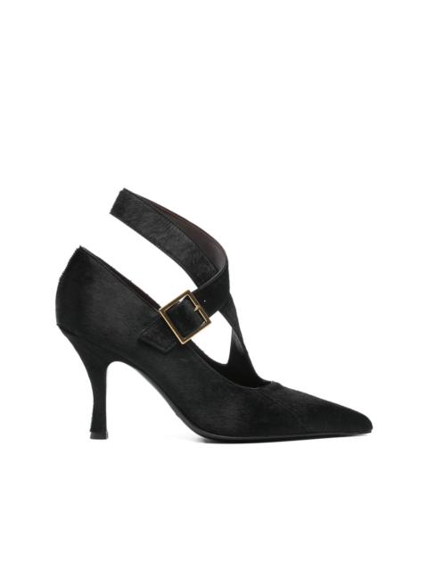 buckle heeled pumps