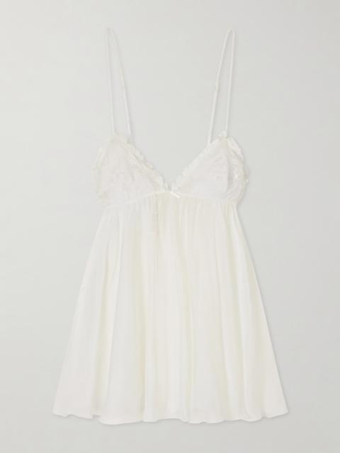 Lace Triangle Silk Camisole