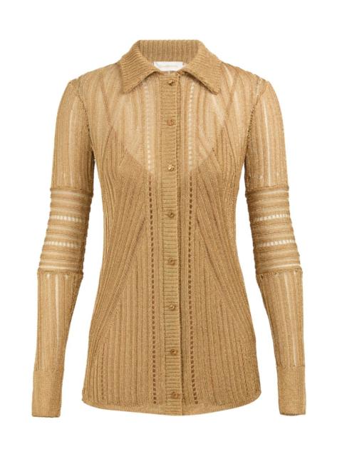 REBELLION METALLIC KNIT SHIRT