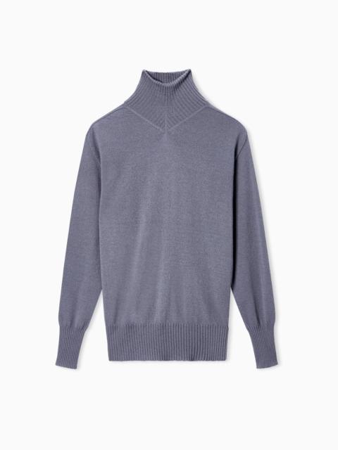 GIORGIO ARMANI NEVE CASHMERE MOCK-NECK JUMPER