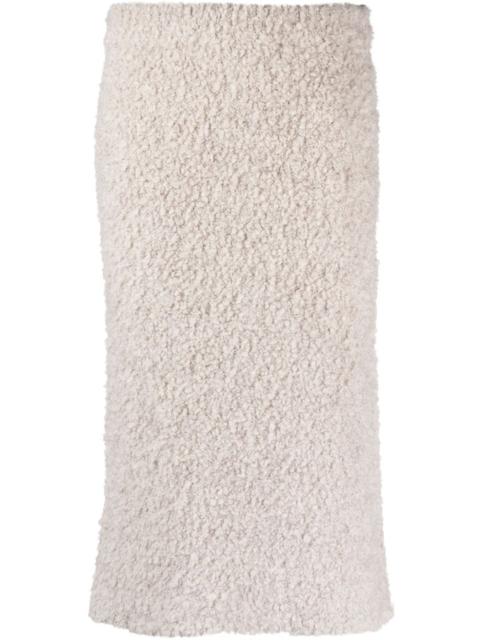 alpaca wool-blend midi skirt