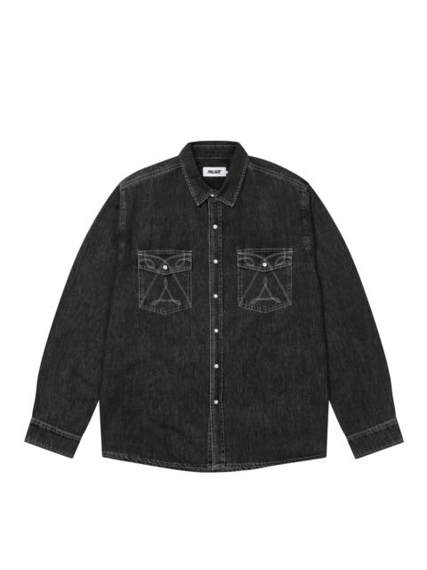 DENIM WESTERN OVER SHIRT BLACK