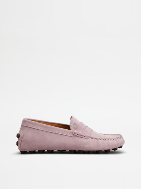 GOMMINO BUBBLE LOAFERS IN SUEDE - VIOLET