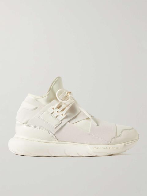 Qasa Neoprene, Webbing and Rubber High Top Sneakers