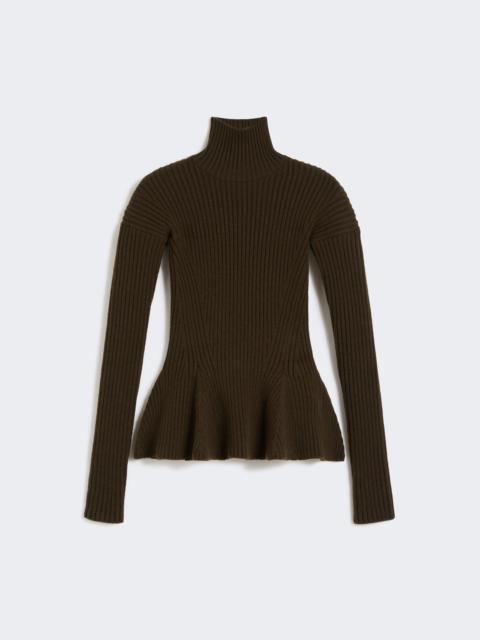 BOLSENA1234 Wool and cashmere peplum turtleneck