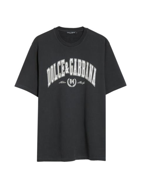 Dolce&Gabbana Logo Graphic T-Shirt in Grigio Scurissimo at Nordstrom