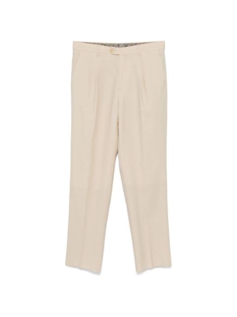 pleated wool trousers