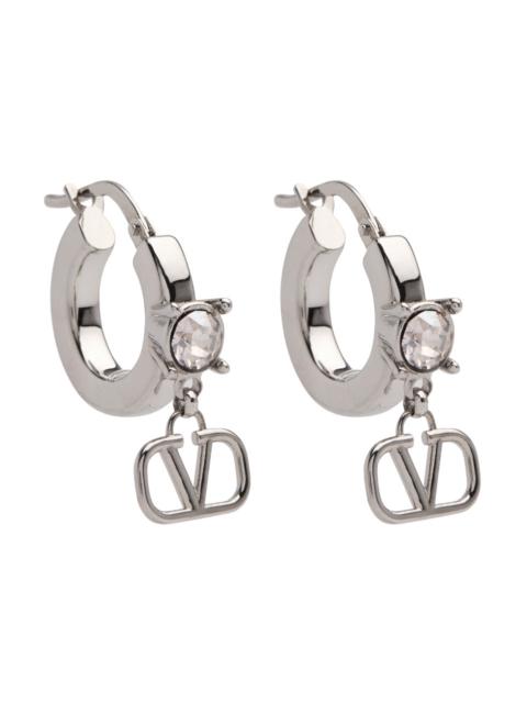 Valentino Garavani VLogo Crystal-embellished Drop Earrings