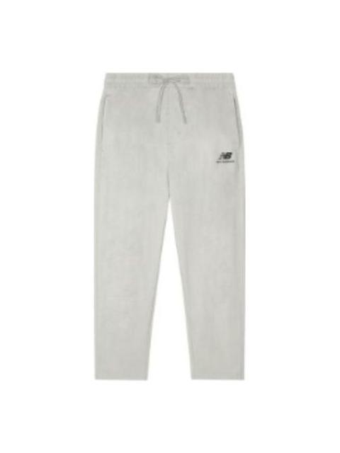 New Balance Logo Knit Sweatpants 'Grey' AMP23310-NTP