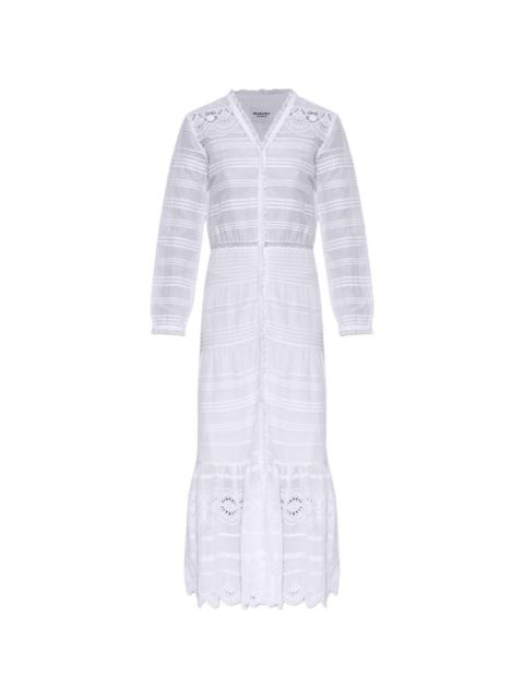 V-neck long sleeve dress