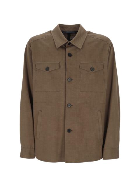buttoned patch-pocket jacket