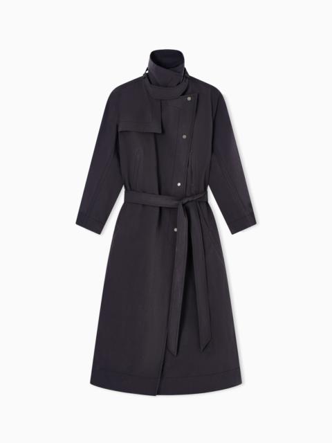 TRENCH COAT IN TECHNICAL FABRIC