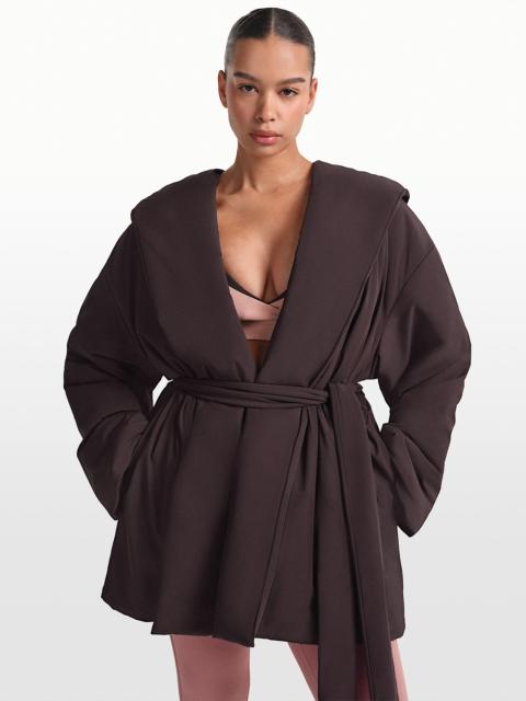 NikeSKIMS Woven Nylon Women's Wrap Coat