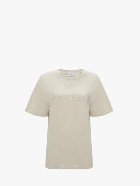 T-SHIRT WITH LOGO EMBROIDERY