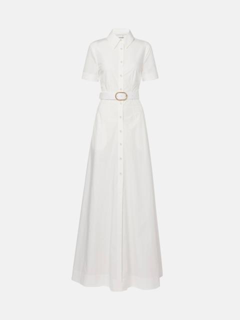 Cotton poplin shirt dress