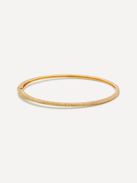 9ct Gold Jonc Diamond Bangle Bracelet
