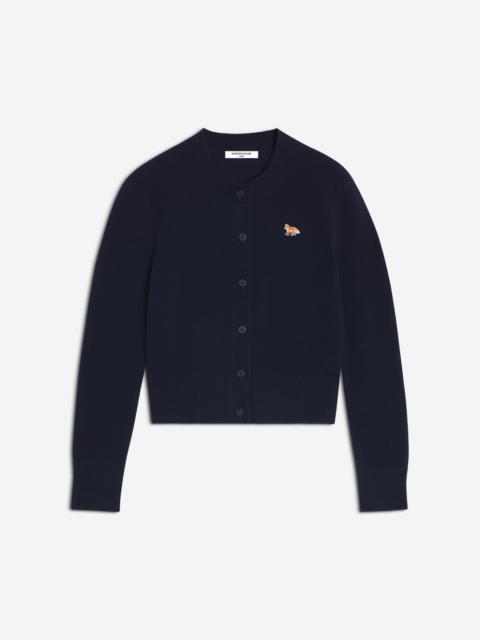 BABY FOX LAMBSWOOL FITTED CARDIGAN