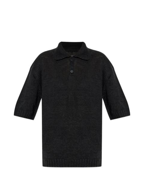 Gardening Hemp buttoned polo shirt