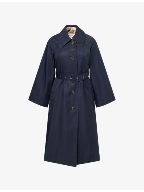 Robyn Belted Cotton-Blend Trench Coat