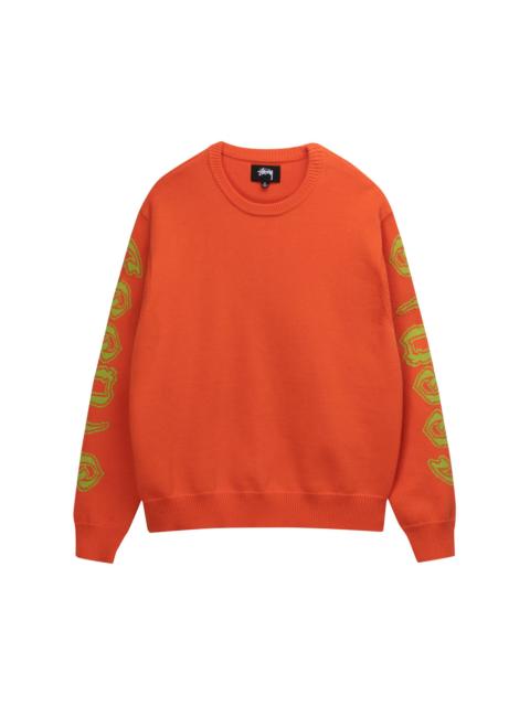 Stussy Sleeve Logo Sweater 'Orange'
