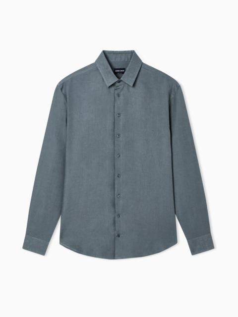 REGULAR-FIT SHIRT IN LINEN