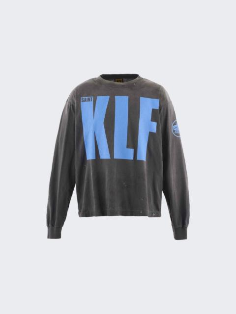 X The Klf Long Sleeve Tee Washed Black And Blue