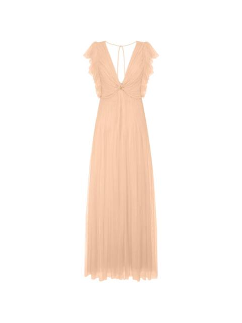 ruffled maxi dress