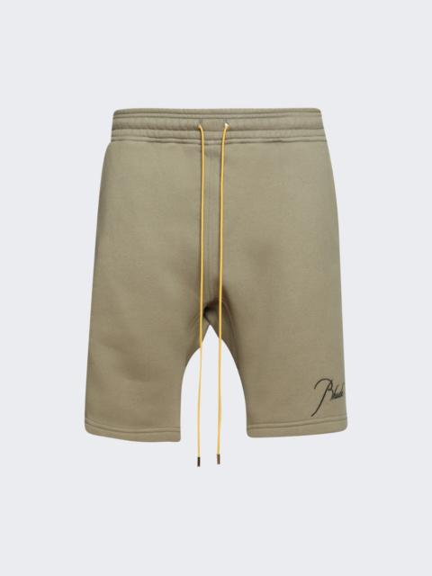 Classique Sweatshort Moss Green And Black