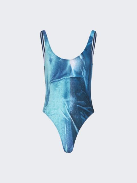 One-piece Swimsuit Water Print