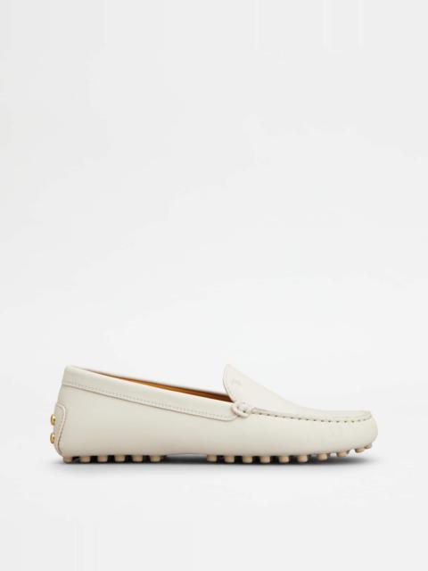 GOMMINO LOAFERS IN LEATHER - WHITE