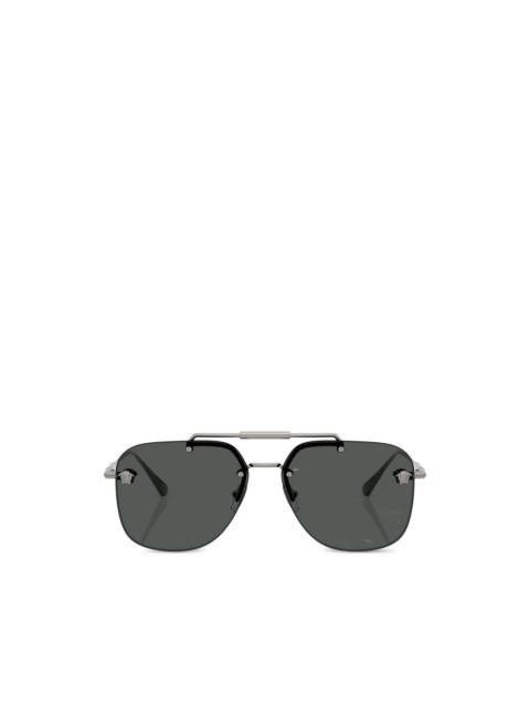browline medallion sunglasses