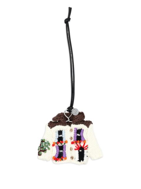 Jw Anderson Knitted House Charm Keyring