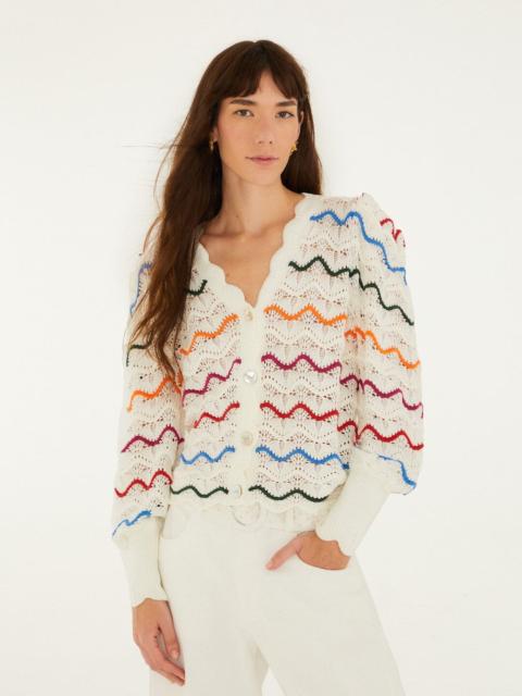Colorful Stripes Knit Cardigan