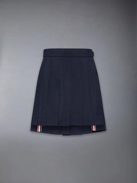 Plain Weave School Uniform Pleated Mini Skirt