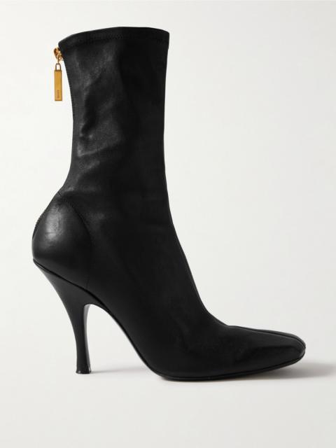Eva leather sock boots Black