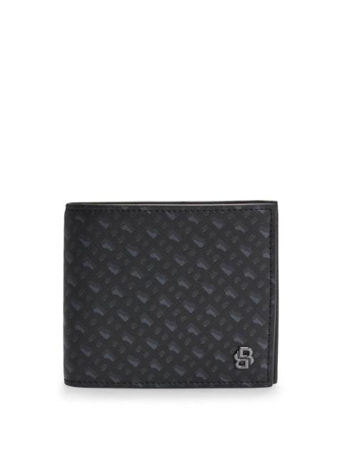 MONOGRAM FOLDING WALLET WITH DOUBLE B TRIM
