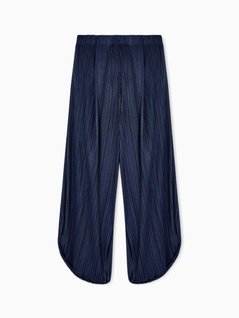 PLEATED JERSEY TROUSERS
