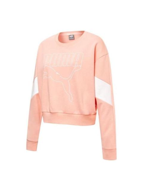 (WMNS) PUMA Rebel Crew Neck Sweater 'Pink' 845607-26