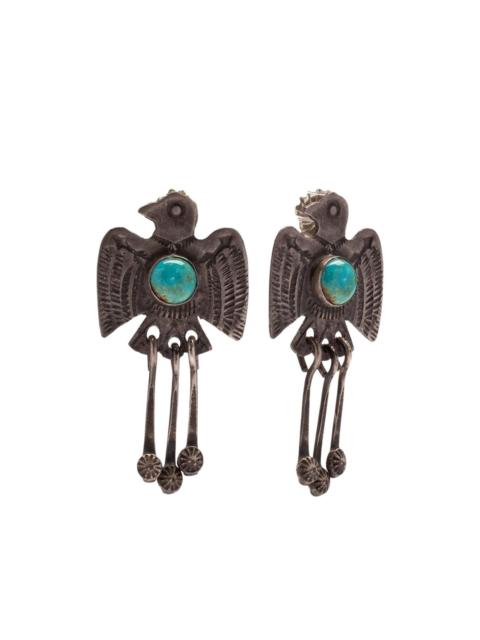 Bird drop earrings