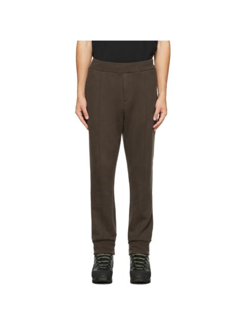 Brown Pleated Lounge Pants